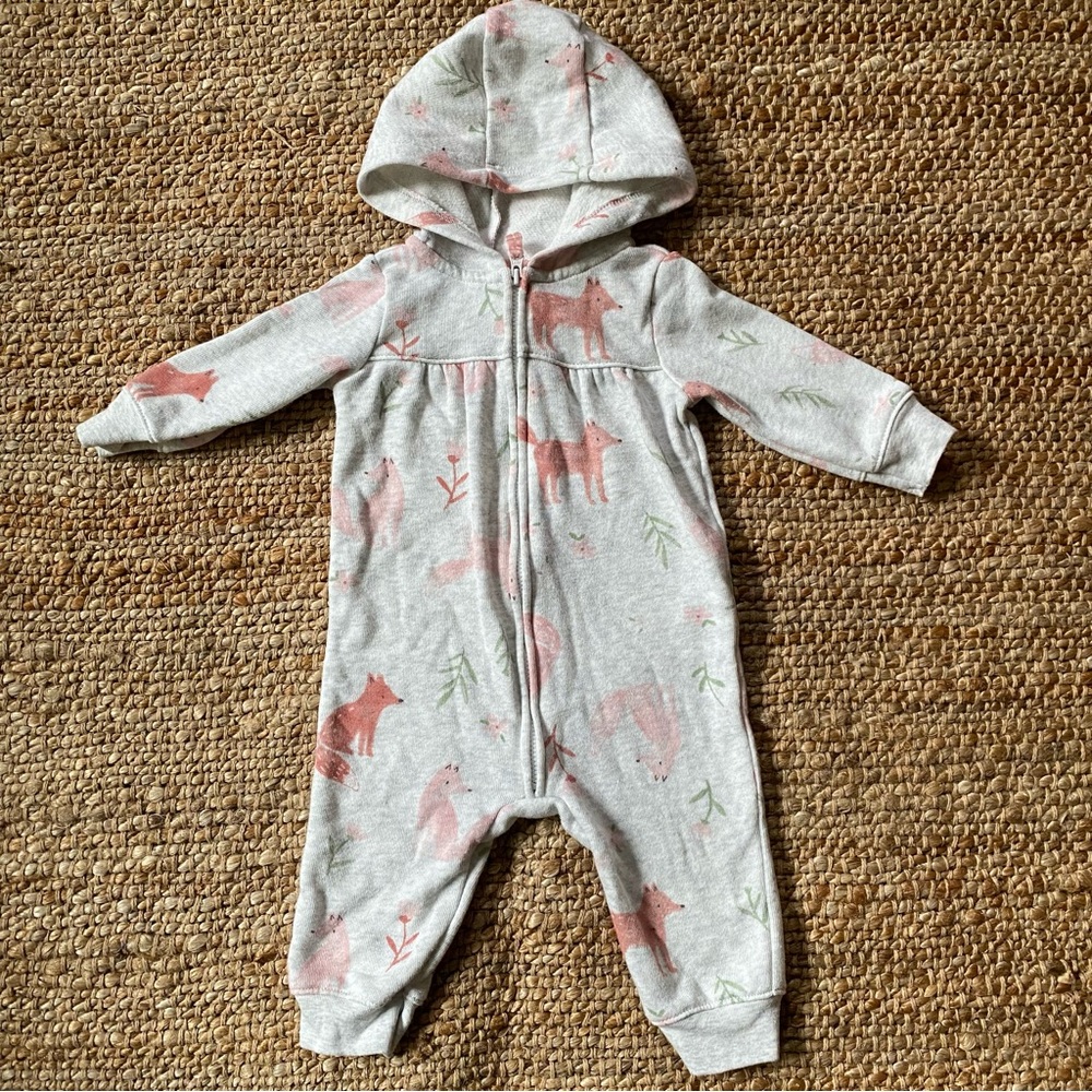 Carter’s Fox Hooded Onesie - 6 Month